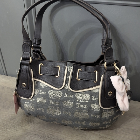 Juicy Couture Handbags - Juicy Couture Brown And pink Shoulder Bag
